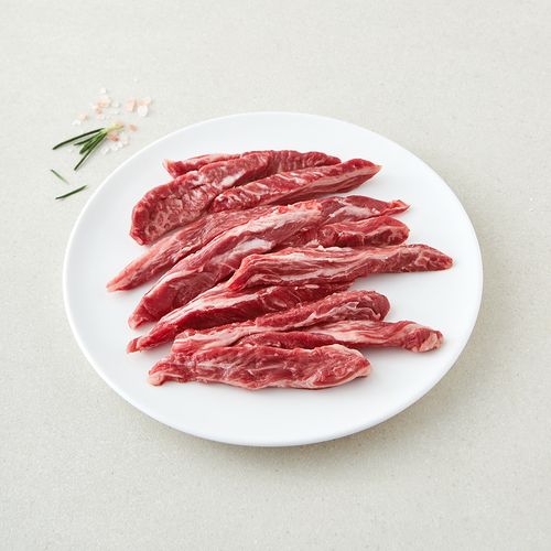 목우촌 국내산 소고기 늑간살 3등급 구이용 (냉장), 1개, 200g