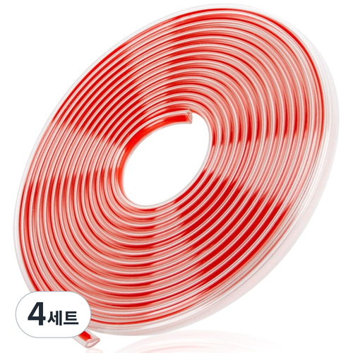어썸마이카 밀착순정핏 자동차 문콕방지 도어가드 차량 몰딩, 4세트, 투명