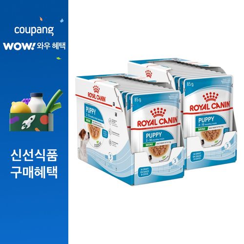 로얄캐닌 강아지 습식사료 미니 퍼피 파우치, 24개, 85g