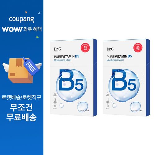 닥터지 퓨어 비타민 B5 모이스처라이징 마스크팩, 2개, 5개입