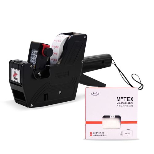 모텍스 가격표시기 MX-5500 + 무지 라벨지 10p, 단일 색상, 1세트