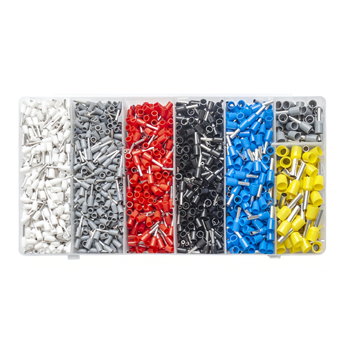 펜홀단자2200pcs 압착기(미포함) 페룰 페놀 ferrule 핀 커넥터 터미널, 1세트