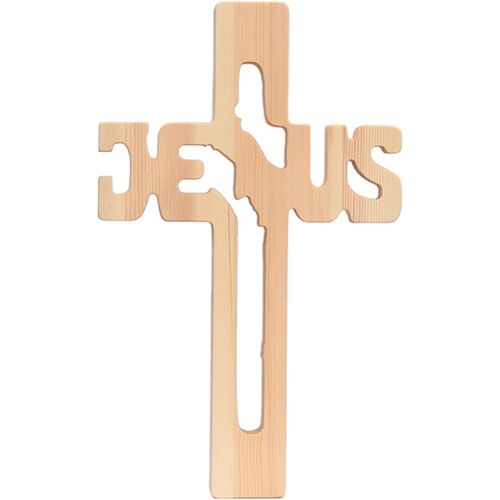 심플리지 원목 예수 JESUS 벽걸이 십자가