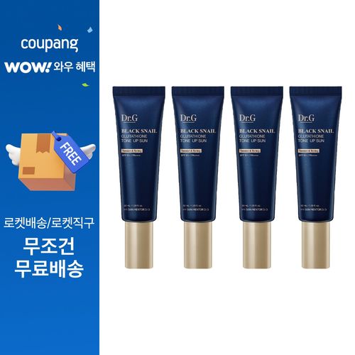 닥터지 블랙 스네일 글루타치온 톤업 선크림 SPF50+ PA++++, 50ml, 4개