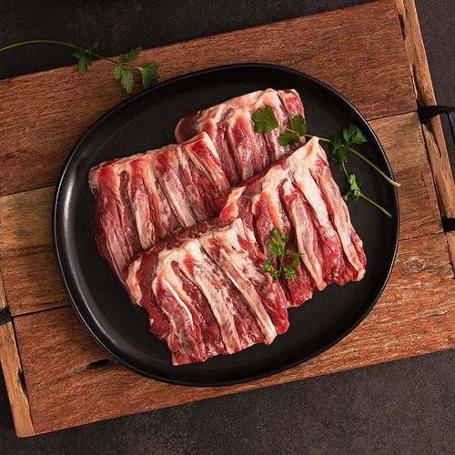 램스푸드 냉동고급늑간살500g+쯔란양념10g 호주산 프리미엄 양고기 캠핑용 홈파티 고급갈비살, 1개, 500g