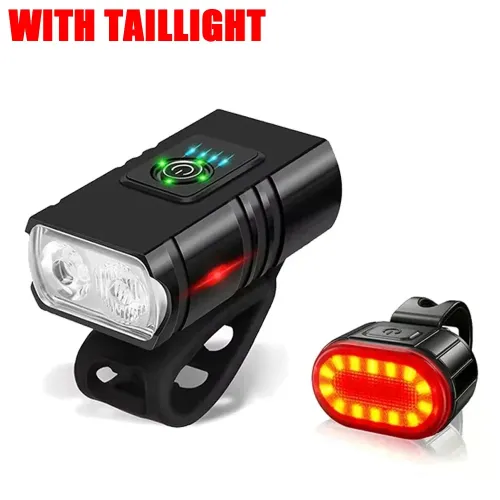 9LED 자전거 헤드라이트 USB 충전식 램프 슈퍼 밝은 핸들바 야외 방수 사이클링 전조등