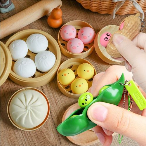 만두말랑이 돼지 병아리말랑이 스퀴시완두콩땅콩 _050613