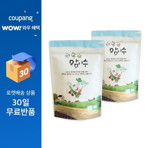 먹놀잼 국산 유기농 맘이수 채수 육수 티백, 20g, 2개