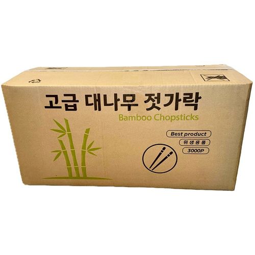 일회용 대나무 젓가락 개별 포장 3000개