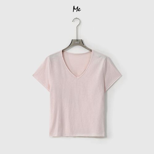 ME 데일리 산책용 브이넥 반팔티 100% 코밍코튼 빈티지 워시 루즈핏 MEHST3220