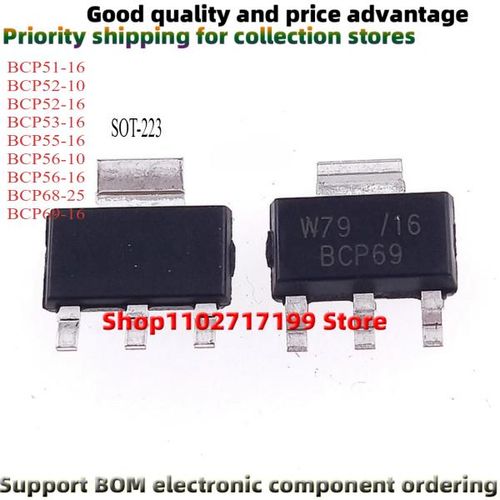 BCP51-16 BCP52-10 BCP52-16 BCP53-16 BCP55-16 BCP56-10 BCP56-16 BCP68-25 BCP69-16 SOT223 50개/묶음