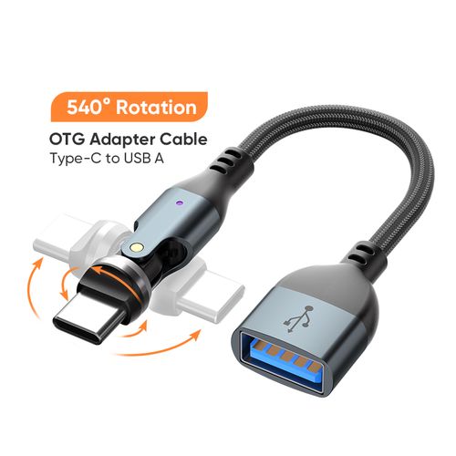 OTG 젠더 C핀 Ctype USB A C변환 케이블 540도 회전 마우스 키보드 메모리 연결 스마트폰 태블릿 파일전송 게임패드 USB연결 어댑터 단선 줄꼬임 방지