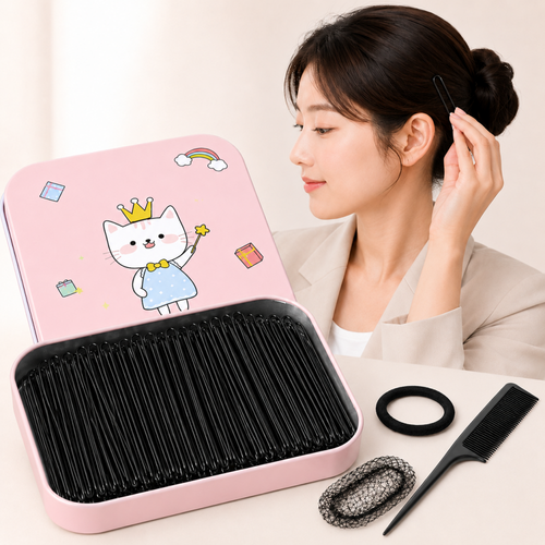 브라이프 헤어 올림머리 u자 핀 틴케이스 포함