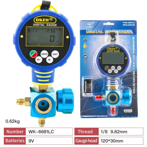 DSZH WK-6881H/L 단일 미터 디지털 디스플레이 전자 LCD 에어컨 냉매 압력 게이지