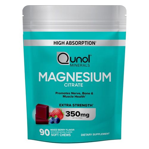 퀴놀 마그네슘 시트레이트 350mg 믹스드 베리 플레이버 소프트 츄, 1개, 90정