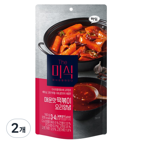 더미식 매운맛 떡볶이 양념, 160g, 2개