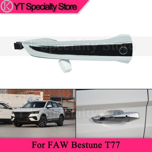 LED전구 Kamshing 자동차 외부 도어 핸들 FAW Bestune T77 자동차 도어 당김 핸들 손잡이 오픈 전기 도금