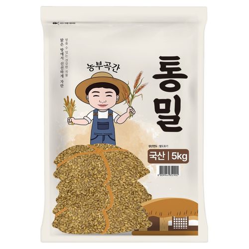 농부곡간 국내산 통밀, 5kg, 1개