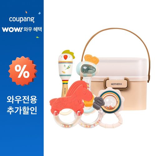 마더케이 딸랑이 6종 세트, 혼합색상, 1세트