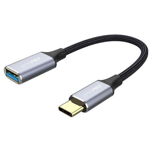 옵토프로 USB C타입-A타입 3.0 OTG 변환젠더 케이블, 혼합색상, 1개, 0.15m