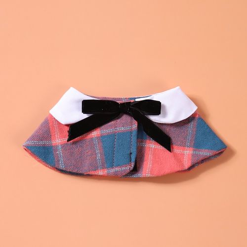 드몽드펫 벨벳리본 강아지 케이프 애견 스카프 턱받이 고양이 목걸이 강아지빕