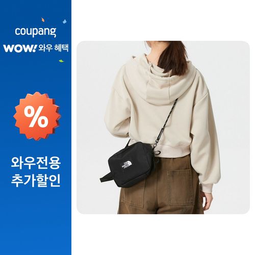 더 노스페이스 남녀공용 사계절 캐주얼 트렌디 일상 출퇴근 숄더백 8DJRKX7, OS, 블랙