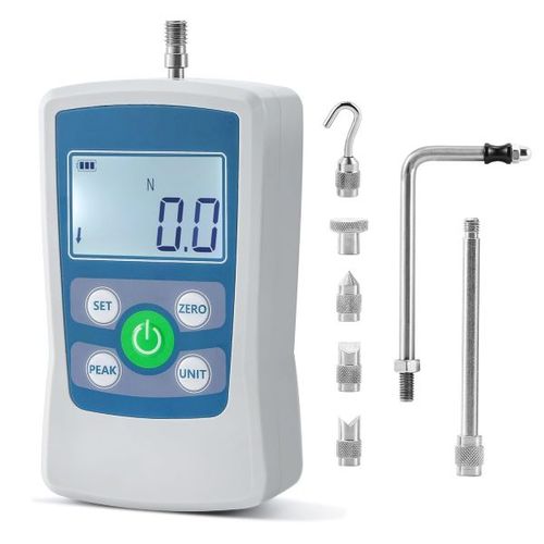 바오시샨 디지털 포스 게이지 500N 푸시 풀 500N/110LB/50Kg/1800Oz 트리거 스케일, 4개의 휴대용 보관 케이스 백라이트 LCD 자동 전원 차단 기능 포함 학교
