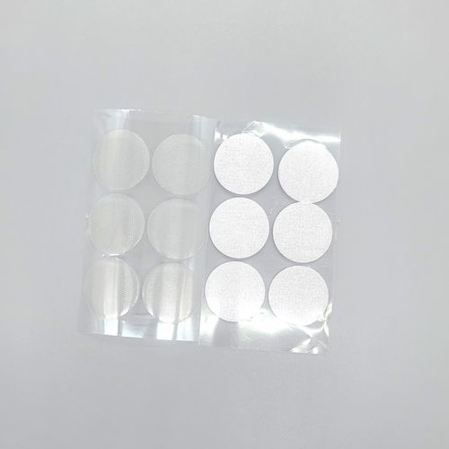원형 찍찍이 패치 대형 화이트 30mm 6쌍 세트