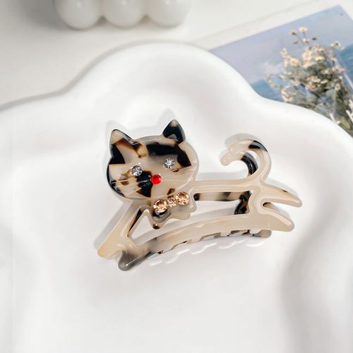 비비뮤아 프랑스 고양이 큐빅 헤어집게핀 HR935