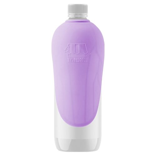 강아지 휴대용 물컵 실리콘 산책보틀캡 50g, 퍼플, 1개