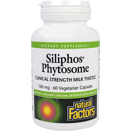 네추럴팩터스 실리포스 피토섬 클리니컬 스트렝스 밀크 씨슬 160mg 베지테리안 캡슐 글루텐 프리 비건, 60정, 1개