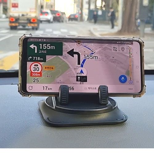 메디플러스 차량용 대쉬보드 휴대폰거치대 탈부착식 스마트폰 거치대 360도 회전식 SP-3, 네츄럴블랙, 1개