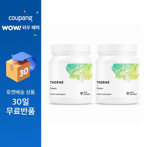 쏜리서치 크레아틴 글루텐 프리 450g (16 OZ) 90회분, 2개