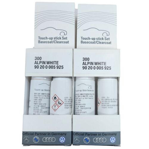 BMW 스크레치 터치업 붓펜 순정형 문콕 페인트, 300알파인화인트, 1세트