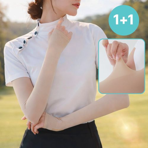 시크도트 냉감소재 자외선차단 손등커버 골프 쿨토시, 스킨, 2세트