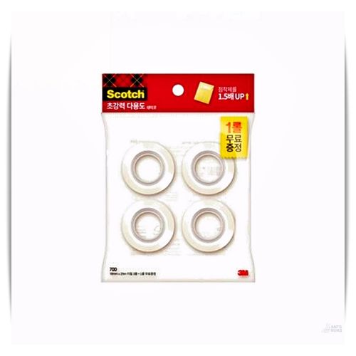 강력 접착 테이프 3M 초강력 다용도 3플러스 1 18mm 25m 20개입 세트