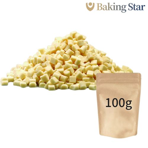 칼리바우트 청크화이트 초코칩 100g 돔형 제원 토핑 초콜릿 (소분)
