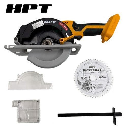 HPT 미니 충전 원형톱 본체만 DW20-MS114 5.5인치 무선 스킬 목공날 포함 디월트 18V/20V 배터리 호환
