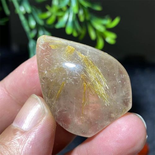 천연 펜던트 크리스탈 루틸 골드 베이비 석영 스톤 보석 미니 품질 치유 Reiki 미네랄 뷰티 홈 인테리어