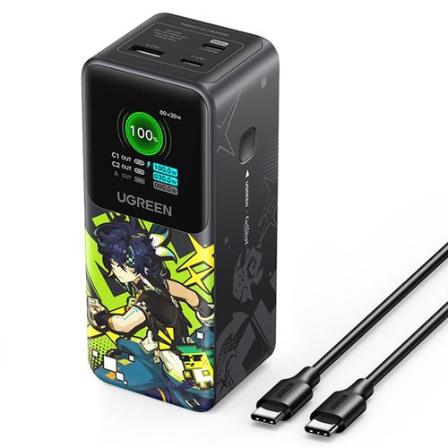 유그린 원신 키니치 PD PPS 대용량 보조배터리 130W 20000mAh, 스마트폰 노트북 고속충전, 35524GI