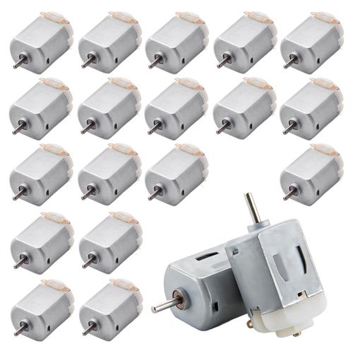 3V~6V 130형 소형 DC모터 15000RPM 완구 사륜차 DIY 스마트카 취미용 미니 전동모터, 20개, 화이트