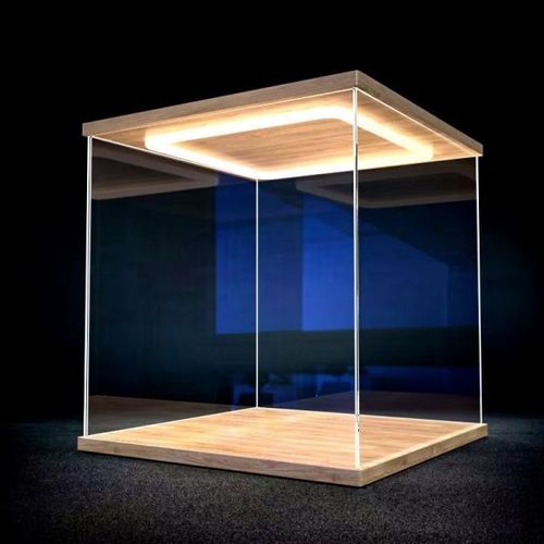 액션 피규어용 LED 조명이 보관 디스플레이 케이스 모델 먼지 인형용 있는 투명 상자 아크릴 조립 자동차