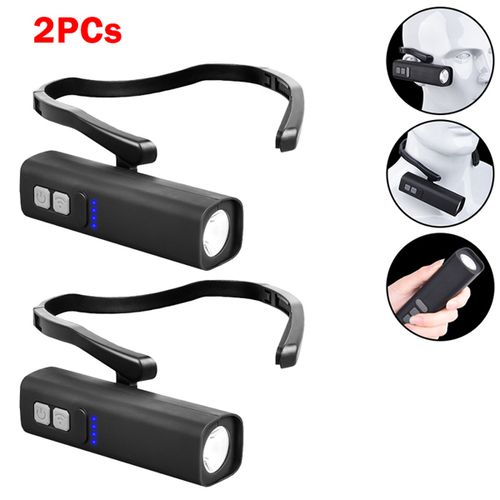 매우 밝은 태양광 LED 유도 헤드램프 USB 충전식 장거리 손전등 야외 2000 루멘 낚시