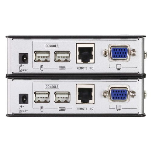 ATEN RGB KVM스위치 연장기 150M 송수신기 USB VGA RJ45 UTP 리피터 거리연장기 익스텐더 증폭기 확장기