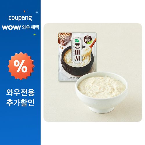 맑은물에 콩비지, 1kg, 1개