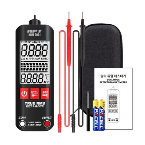 HPT 멀티 비접촉 검전기 HDM-2001 테스터기 테스트기 테스터 포켓 디지털 검진기, 1개