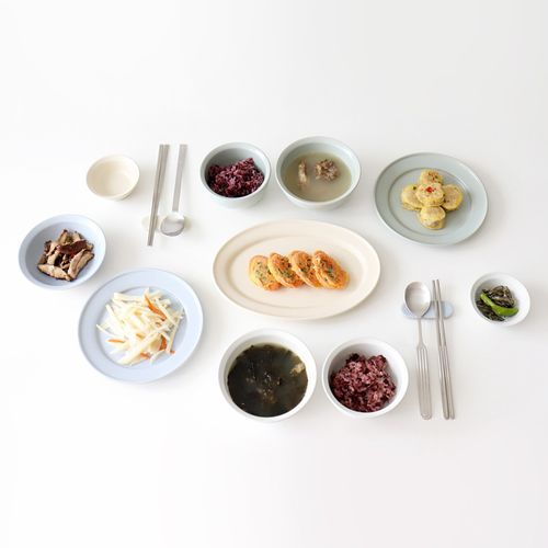 카모메키친 사티느 2인 식기세트 12P 파스텔