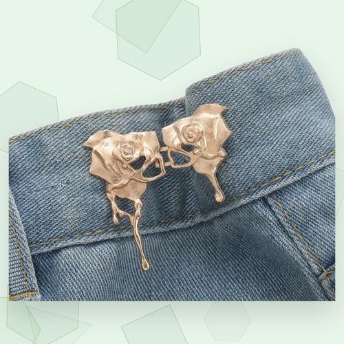 스커트 팬츠 진과 호환되는 허리 버튼 조임 1쌍 조절 가능한 허리 클립 의류