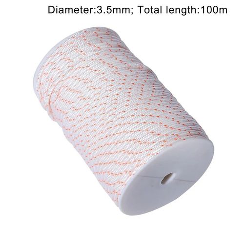 10M 나일론 리코일 스타터 로프 풀 코드 3.0mm/3.5mm/4mm/5mm 잔디 깎는 기계 톱 트리머 Edger 엔진 부품