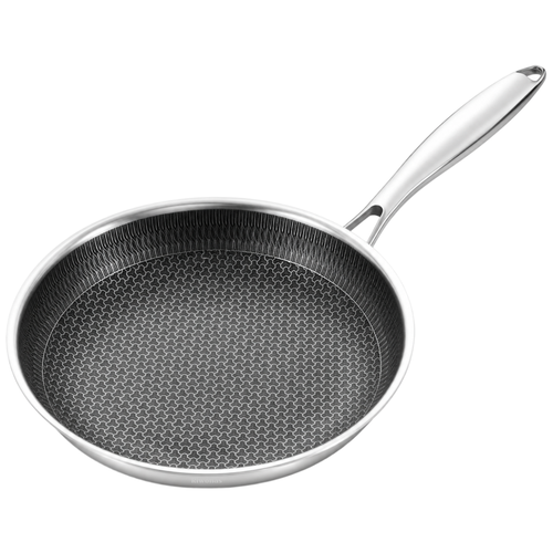 RIWONAS 통3중 스텐 벌집코팅 후라이팬 인덕션 IH 프라이팬, 1개, 28cm